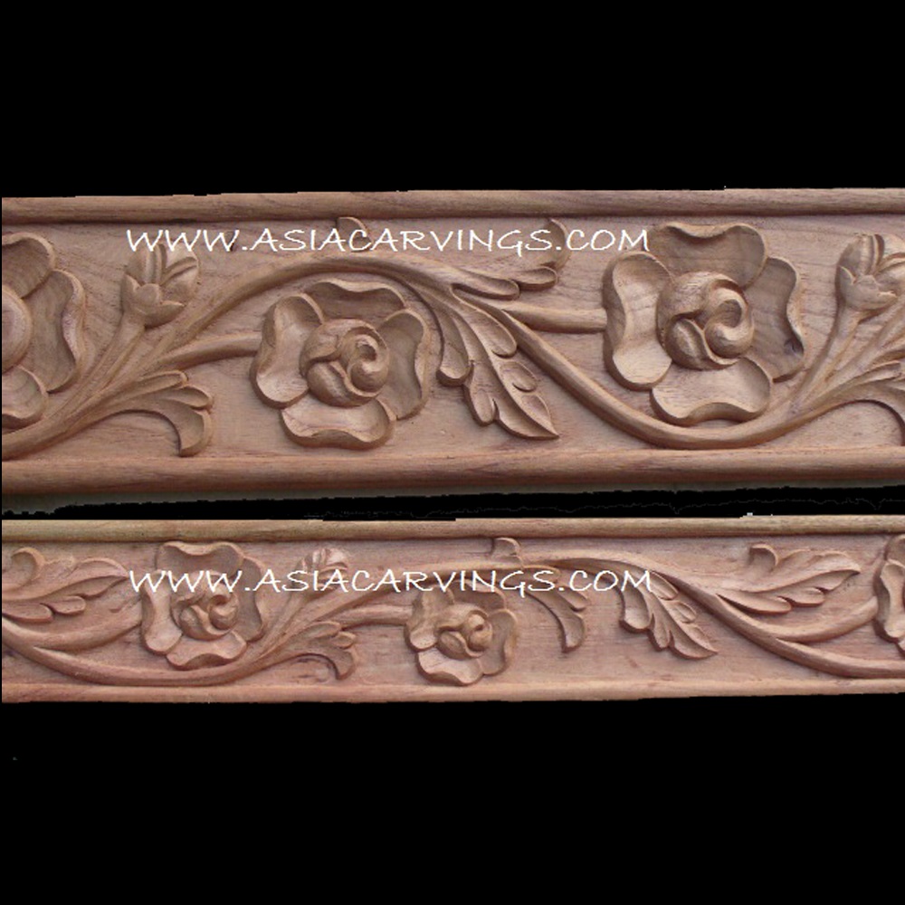 MLD03 Relief Carved Rose and Leaf Mouldings